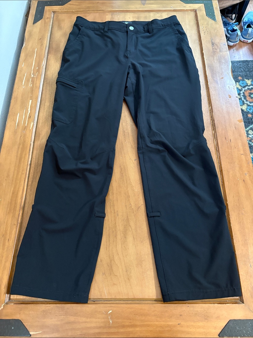 REI Black Roll Up Cargo Pants Size 10